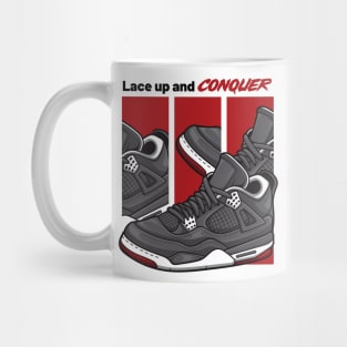 AJ 4 Retro Bred Sneaker Mug